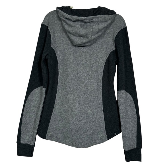 PACT ORGANIC ZIP FRONT GREY BLACK HOODIE SIZE MEDIUM - Picture 2 of 14